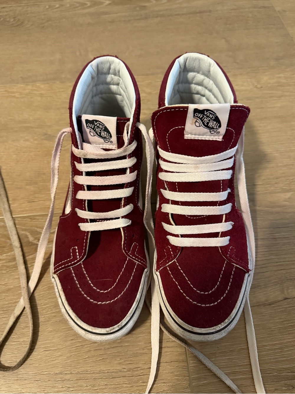 Vans Womens Burgundy Sk8-Hi Sneakers